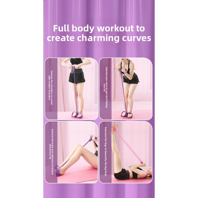 Pedal Pull Rope - Resistance Training Band with Foot Pedals