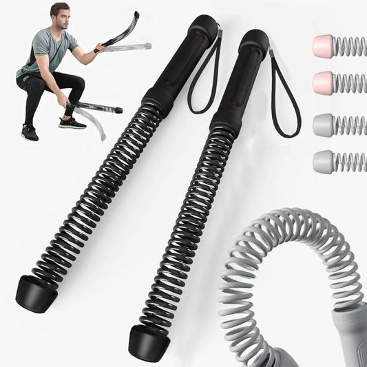 Arm strength muscle training with cordless spring