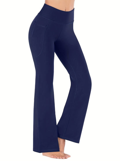 High-waisted yoga pants with pockets