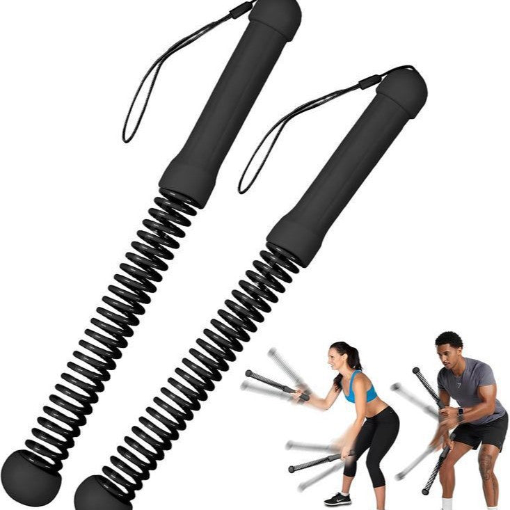 Arm strength muscle training with cordless spring
